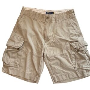 Polo Ralph Lauren Classic Polo Chino Cargo Shorts Men's Size 34 Beige Shorts